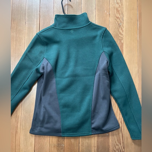 Michigan state university logo fleece pull over jacket green medium - Picture 2 of 6